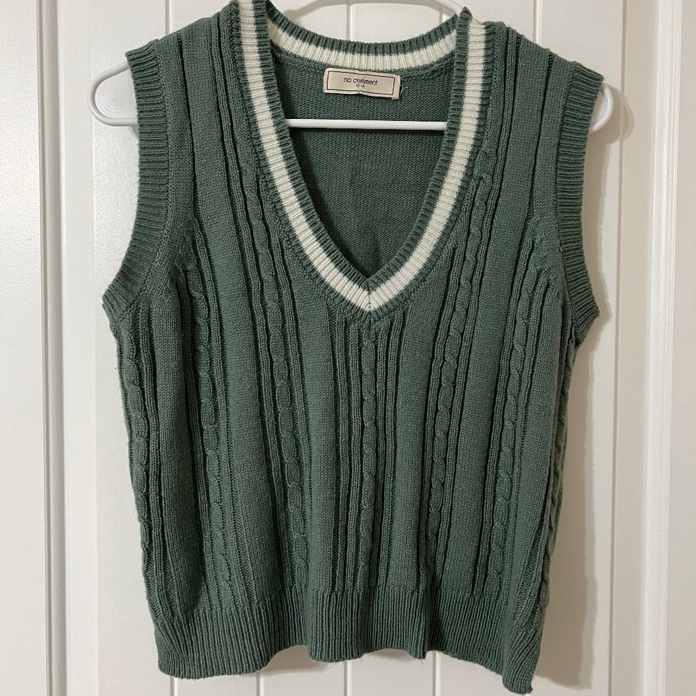 Seafoam Green sweater vest